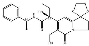产品采购：(S)-α-ethyl-α-hydroxy-1,1-(ethylenedioxy)-6-hydroxymethyl-5-oxo-1,2,3,5-tetrahydroindolizine-7-acetamide CAS 110314-10-8
