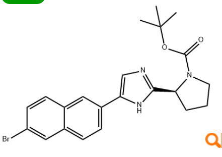 产品采购：(S)-2-(5-(6-溴萘-2-基)-1H-咪唑-2-基)吡咯烷-1-羧酸叔丁酯 CAS 1228551-96-9
