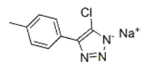Structure of 1H-Benzotriazole, C-chloro-C-methyl-, sodium salt CAS 202420-04-0