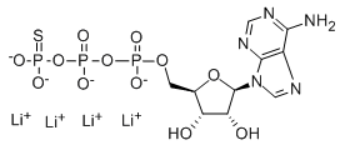 Structure of Adenosine 5'-[γ-thio]triphosphate TetralithiuM Salt CAS 93839-89-5
