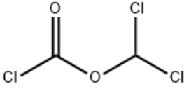 Structure of Chloroformic acid dichloromethyl ester