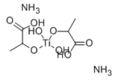 Structure of Dihydroxybis(ammonium lactato)titanium(IV)