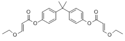 Structure of ETHOXYLATED (10) BISPHENOL A DIACRYLATE 64401-02-1