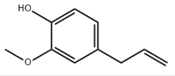 Structure of Eugenol CAS 97-53-0