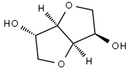 Structure of Isosorbide CAS 652-67-5