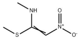 Structure of N-Methyl-1-(methylthio)-2-nitroethylen-1-amine CAS 61832-41-5