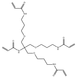 Structure of N-[Tris(3-acrylamidopropoxymethyl)methyl]acrylamide CAS 1393329-90-2