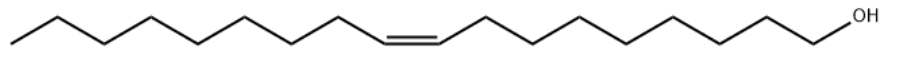 Structure of Oleyl alcohol CAS 143-28-2