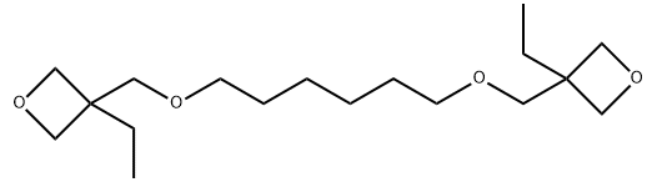 Structure of Oxetane, 3,3'-[1,6-hexanediylbis(oxymethylene)]bis[3-ethyl- CAS 162366-56-5