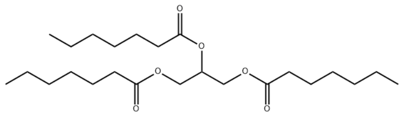 Structure of TRIHEPTANOIN CAS 620-67-7