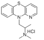 Structure of isothipendyl hydrochloride CAS 1225-60-1