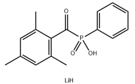 Structure of lithium phenyl-2,4,6-trimethylbenzoylphosphinate CAS 85073-19-4