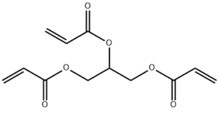 Sturcture of 1,2,3-propanetriyl triacrylate CAS 5459-38-1