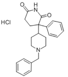 structure of 2-[1-BENZYL-4-PIPERIDYL]-2-PHENYLGLUTARIMIDE cas 5633-14-7