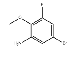 structure of 5-bromo-3-fluoro-2-methoxyaniline CAS 239122-51-1